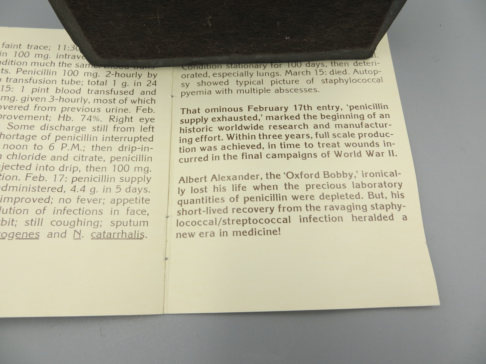 Tegopen Pharmaceutical Promotional The Oxford Bobby 1977 Bristol Laboratories