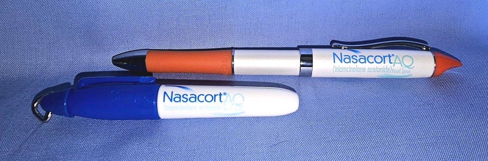 Nasacort AQ Heavy Metal Pharma Ink Pen Stylus Mini Sharpie Marker Drug Rep Promo