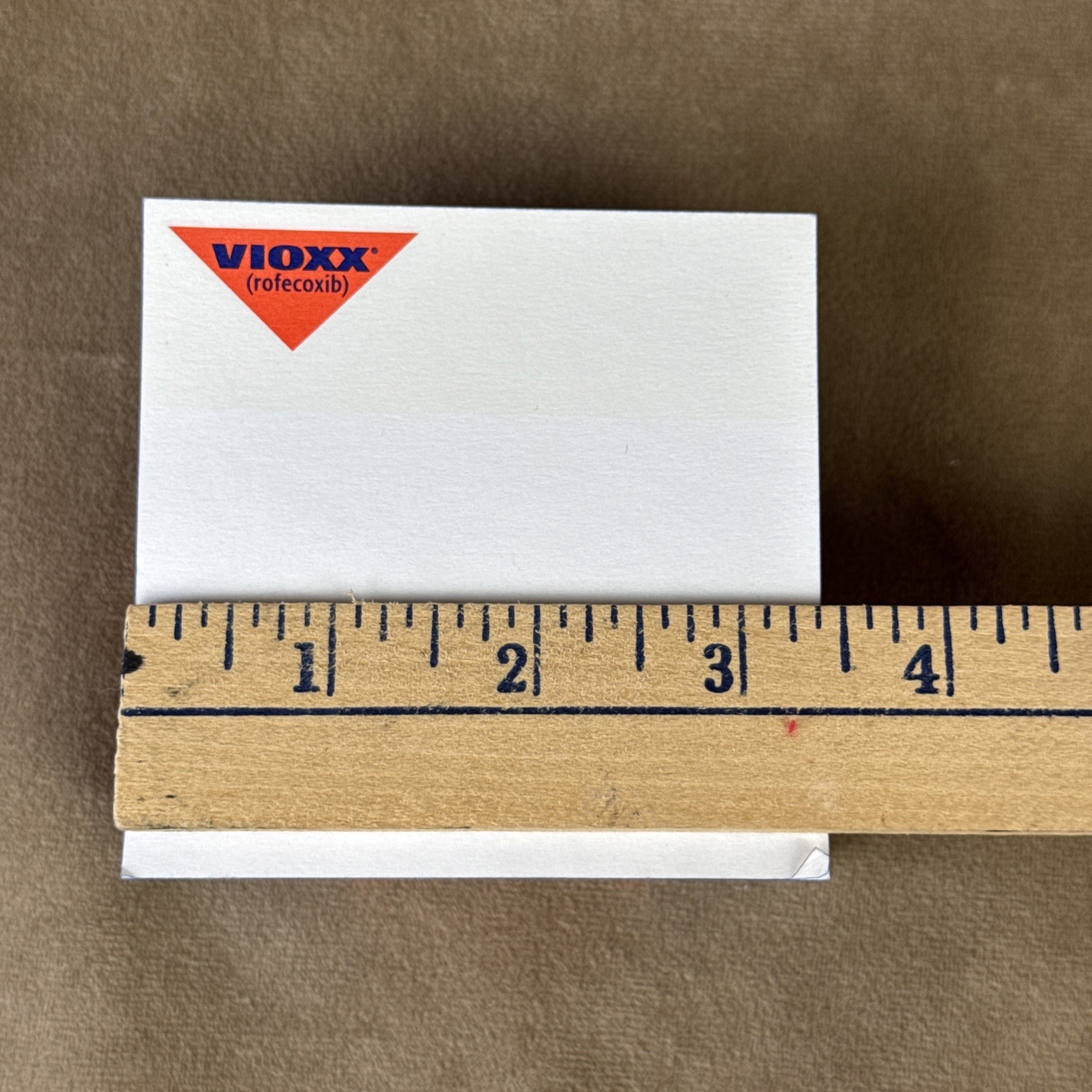 Vintage Vioxx Note Pad Paper *SPLIT INTO 2* Drug Rep Swag Pharmaceutical Notepad