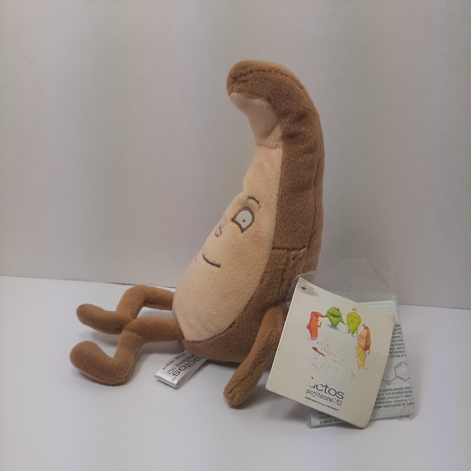LIVER ACTOS PIOGLITAZONE 7″ Plush beanie Medical advertising Rep Diabetes