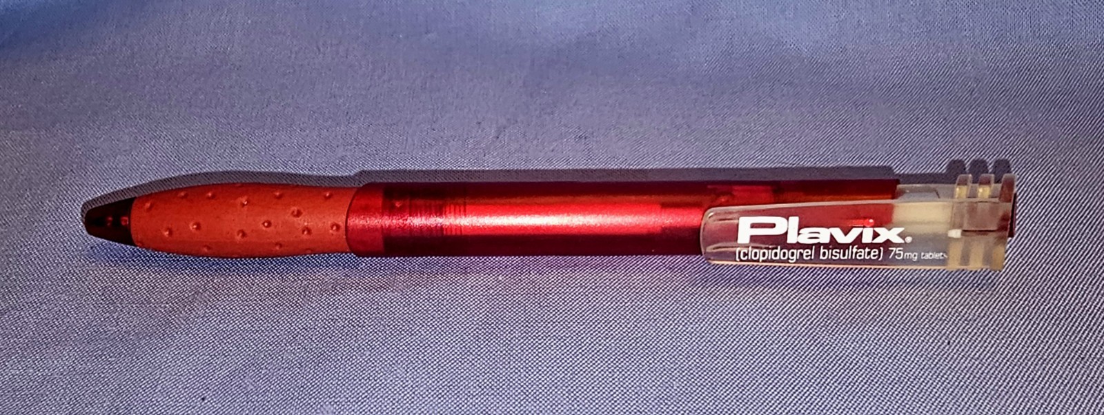 Plavix Red Pharmaceutical Drug Rep Ink PEN Medical Collectible Advertising Promo