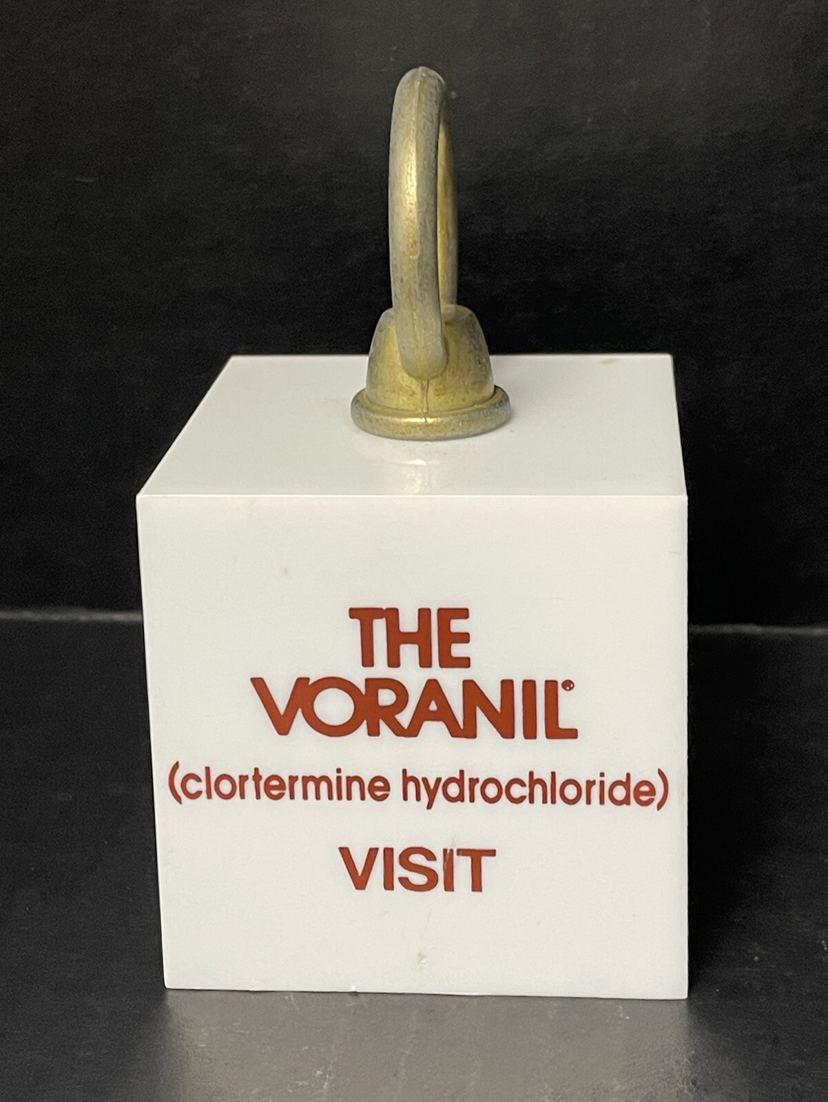 Vintage 1974 Voranil Clortermine Pharmaceutical Rep Marketing 2 lb Paperweight