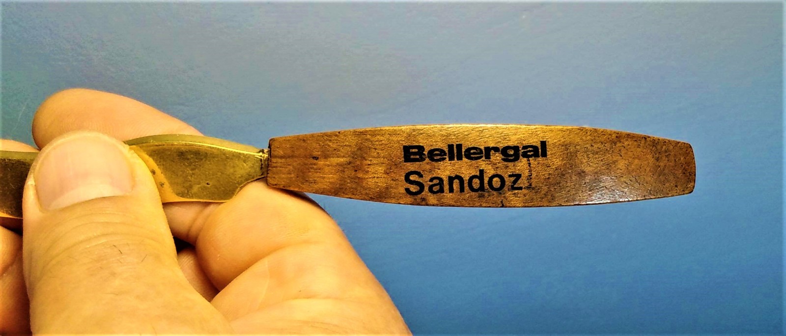 Vintage Berellgal SANDOZ letter opener knife LSD pharmacy Switzerland extra rare