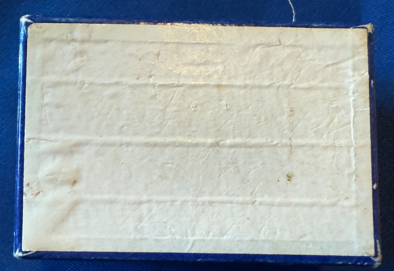 RX PRESCRIPTION CARDBOARD BOX, 1941. “The Prescription Shop” Mason City, Iowa.