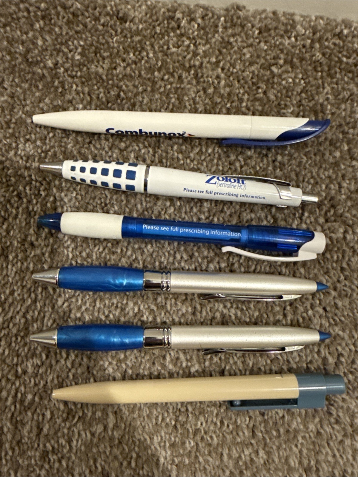 Viagra Combunox Zoloft PENS Drug Rep Pharmaceutical Promo Lot of 6