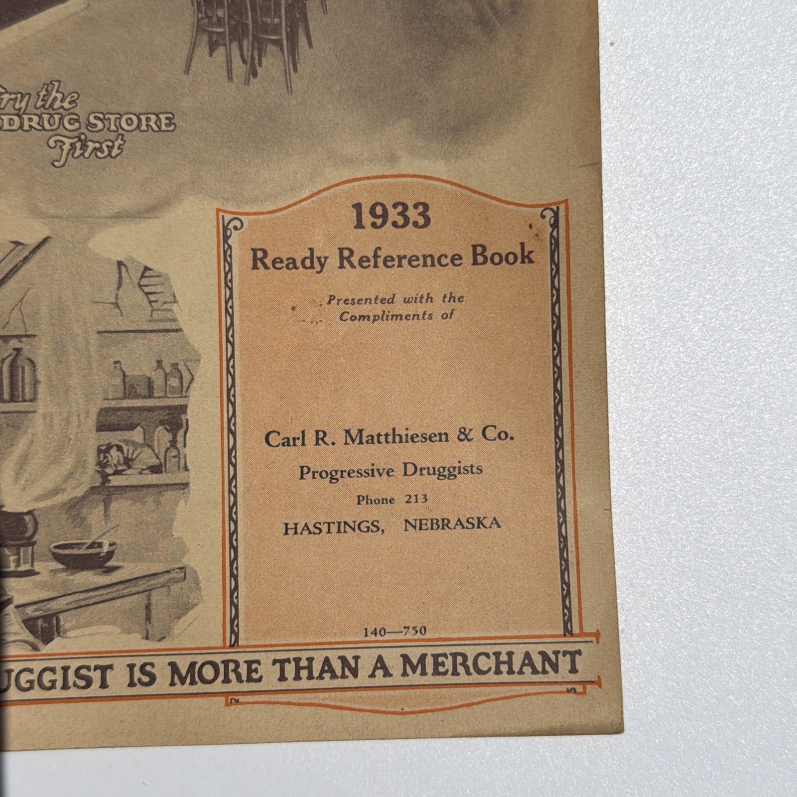 1933 NARD ALMANAC National Association Retail Druggists Pharmacist Pharmacy