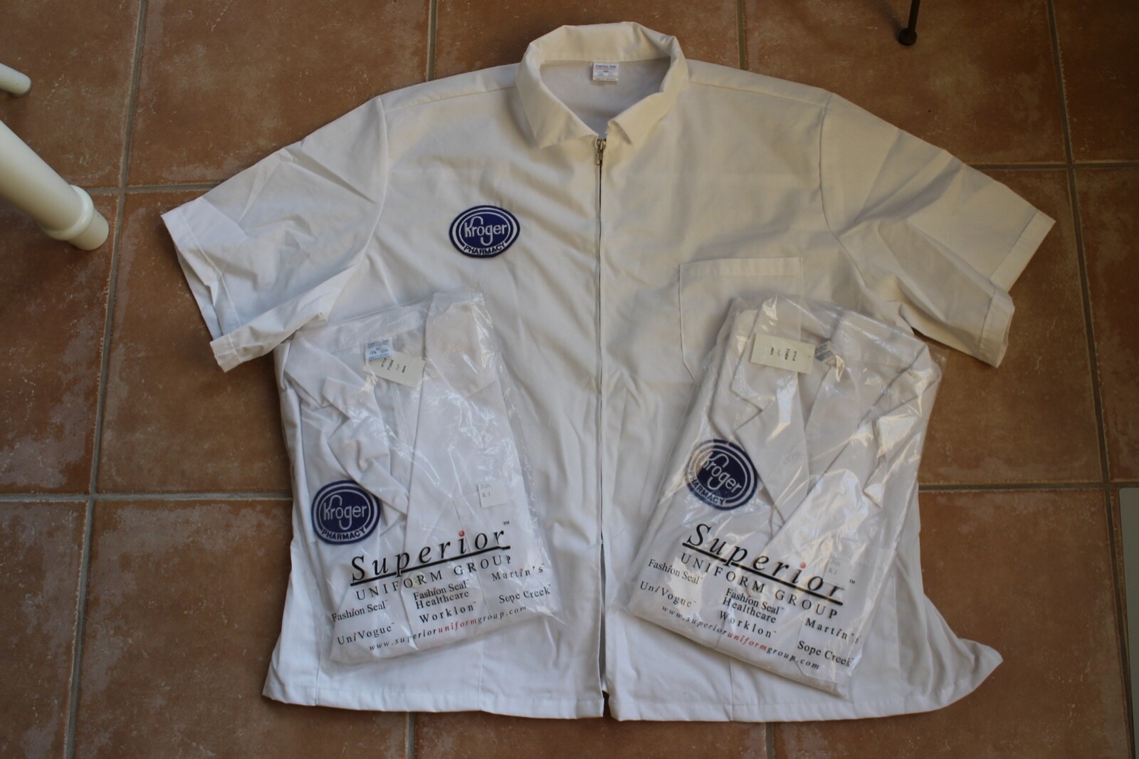 NEW Kroger White Pharmacist Smock Pharmacy Druggist 3XL Halloween Uniform Outfit