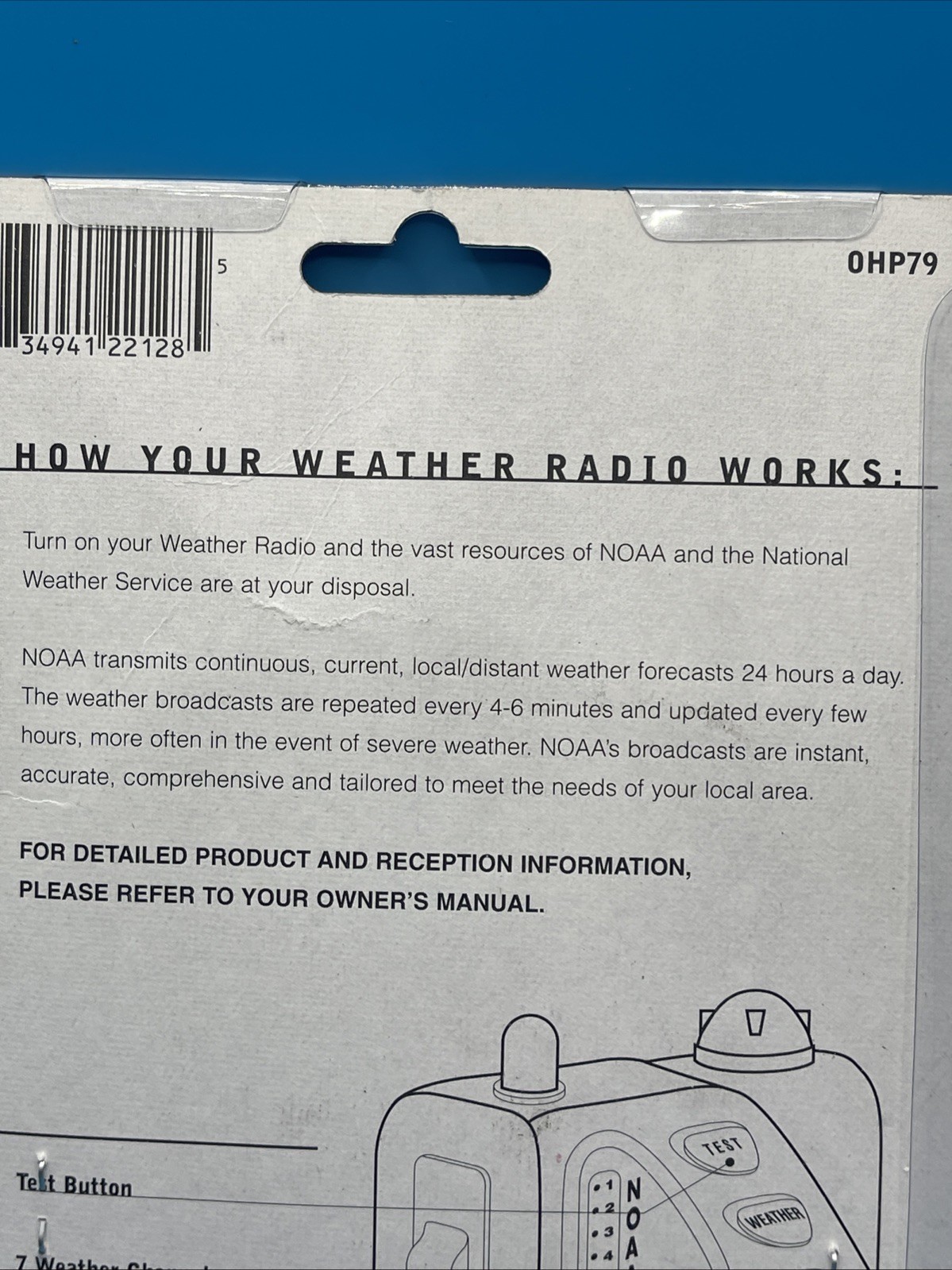 NEXIUM PHARMACEUTICAL DRUG REP ADVERTISING NOAA 9V WEATHER RADIO *NEW*