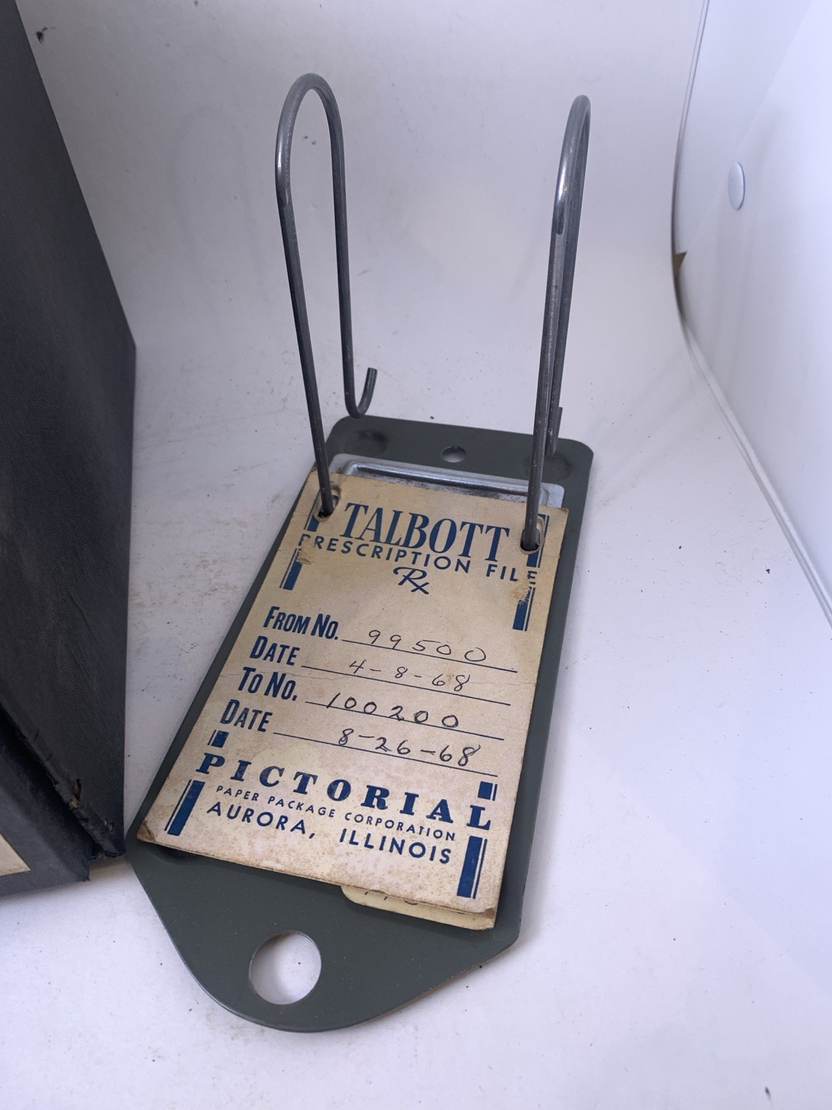 Pharmacy Prescription Record File Boxes Apothecary Rx Talbots Vintage