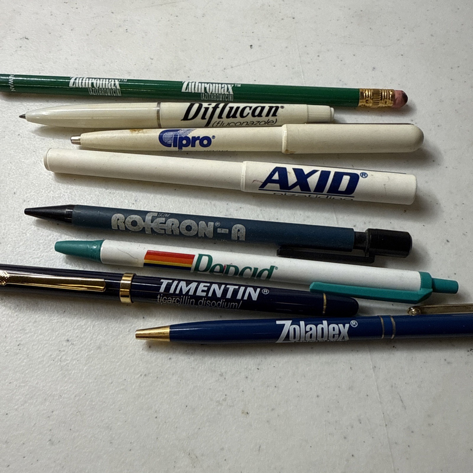Lot of 8 Drug Rep-Pharmaceutical Pens & Pencil with or without ink