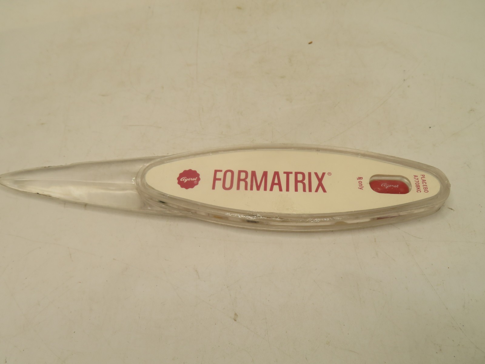 Vintage PREMARIN Drug Advertising Promo Letter Opener 8 in – Acrylic W/ TABLETS