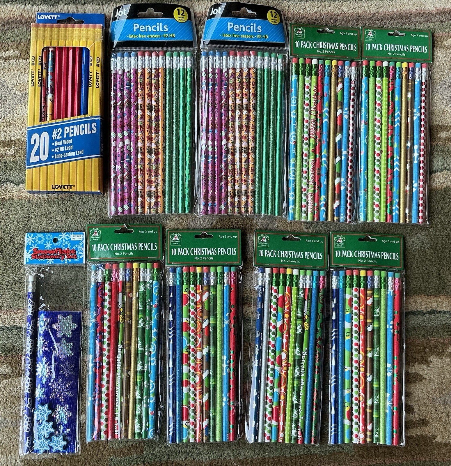 Large Lot of Assorted New Pencils – 105 Pencils