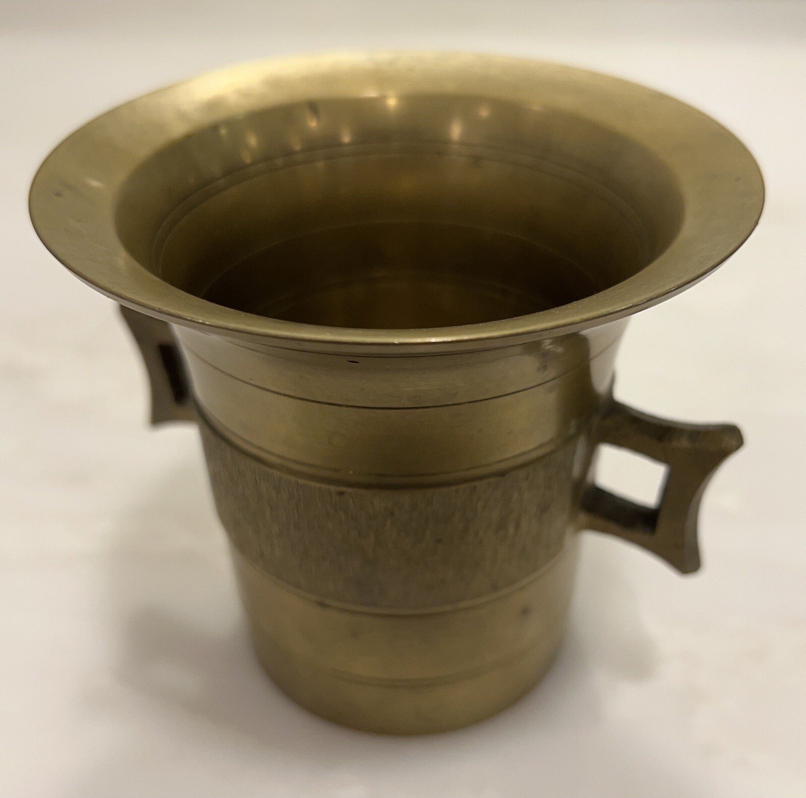 Brass Mortar & Pestle Vintage Rx Apothecary Grinder Pill Crusher Herbs LARGE #4