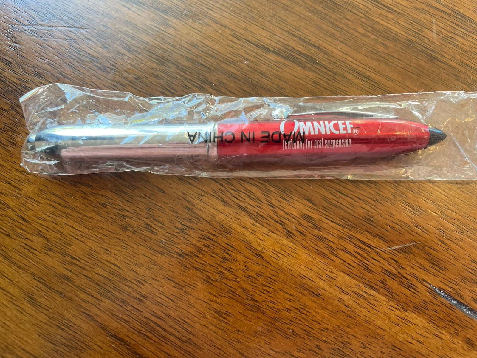 NEW Omnicef Pharmaceutical Drug Rep Metal Pen Premium Light Up UNTESTED Promo