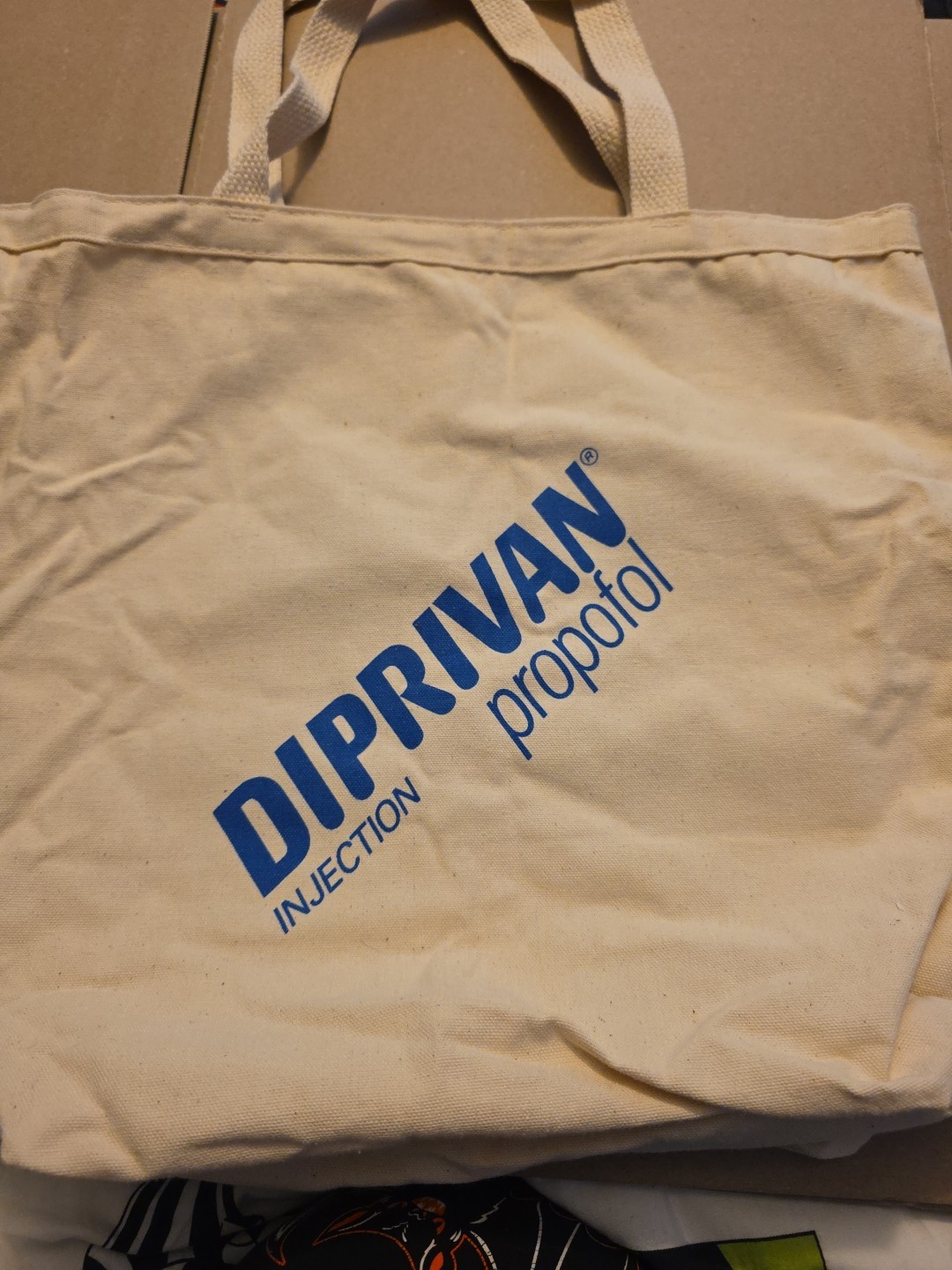 Vintage Diprivan Propofol Tote Bag Pharmaceutical Advertising, DIP #1