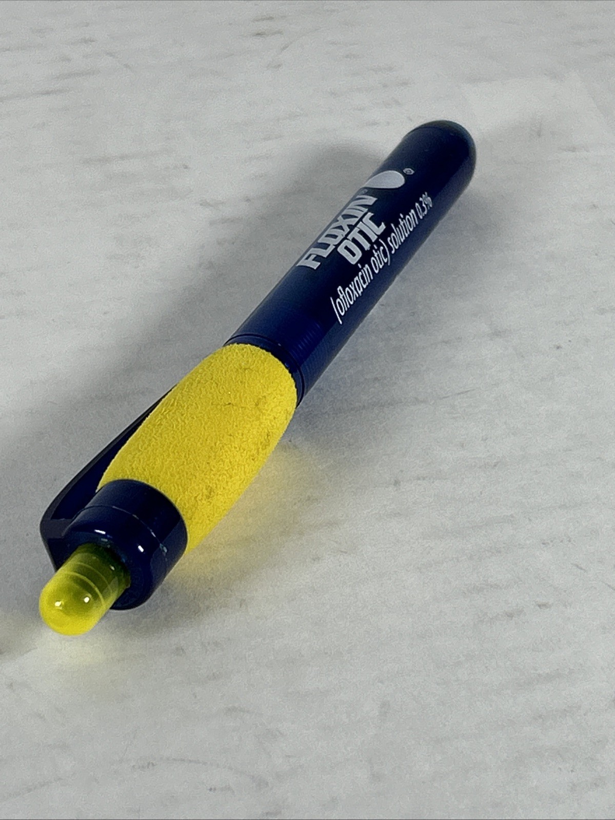 Pharmaceutical Drug Rep Vintage Floxin Otic Chubby Pen Light Works!