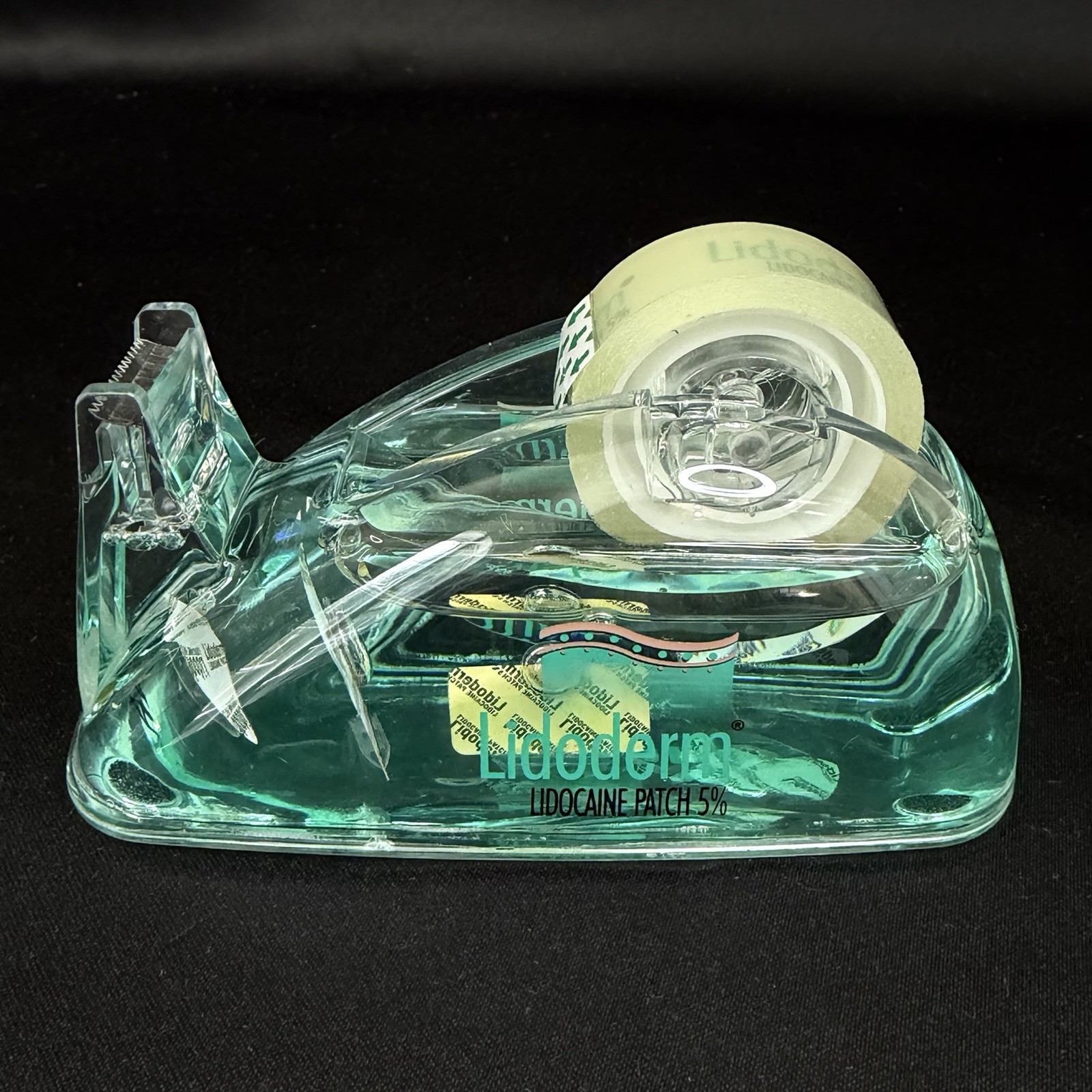 Drug Rep Lidoderm Lidocaine Patch Tape Dispenser Pharmaceutical Collectible Vtg