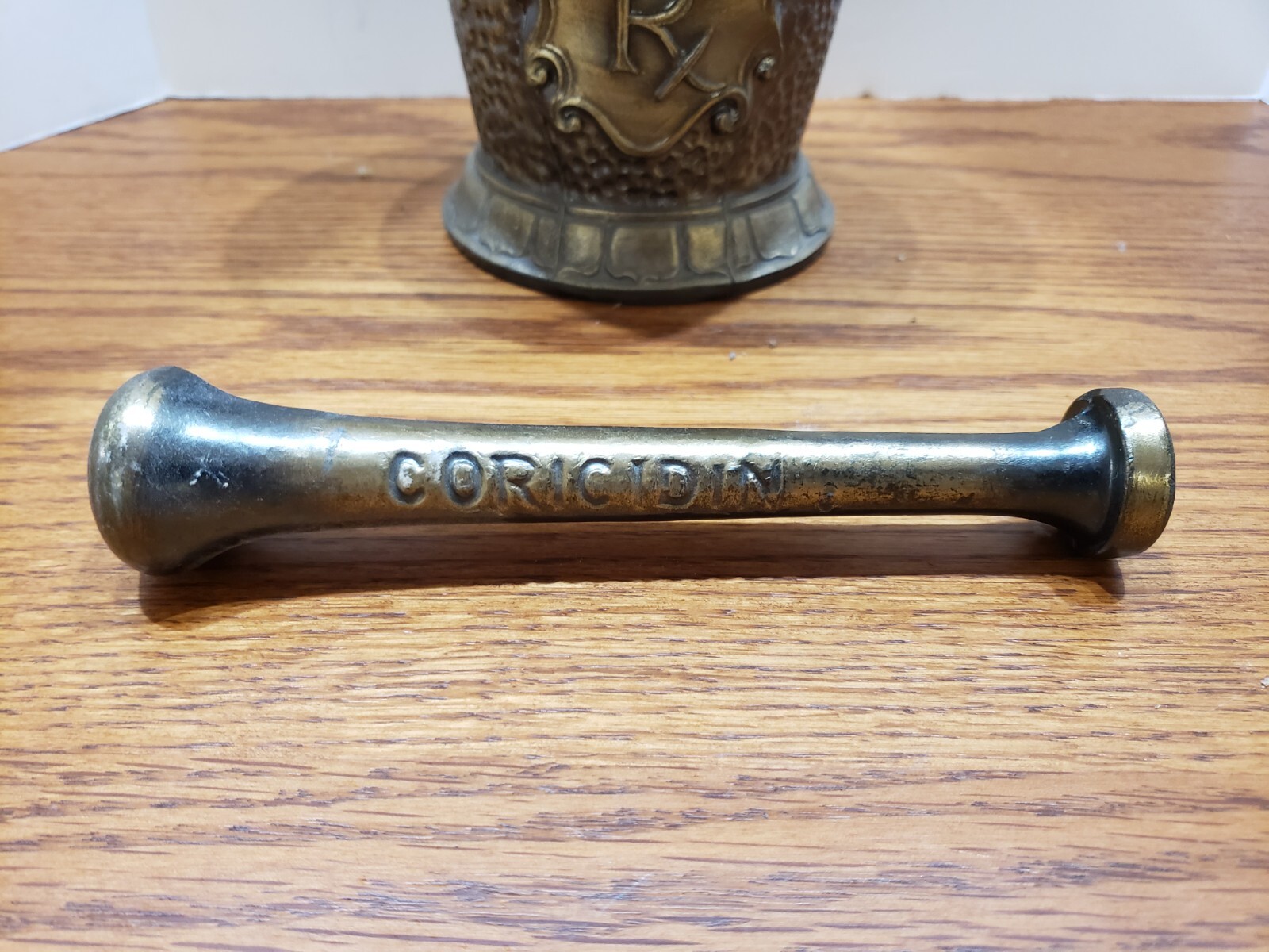 vintage 1963 Schering metal Mortar and Pestle 1st Edition Secundum Artem