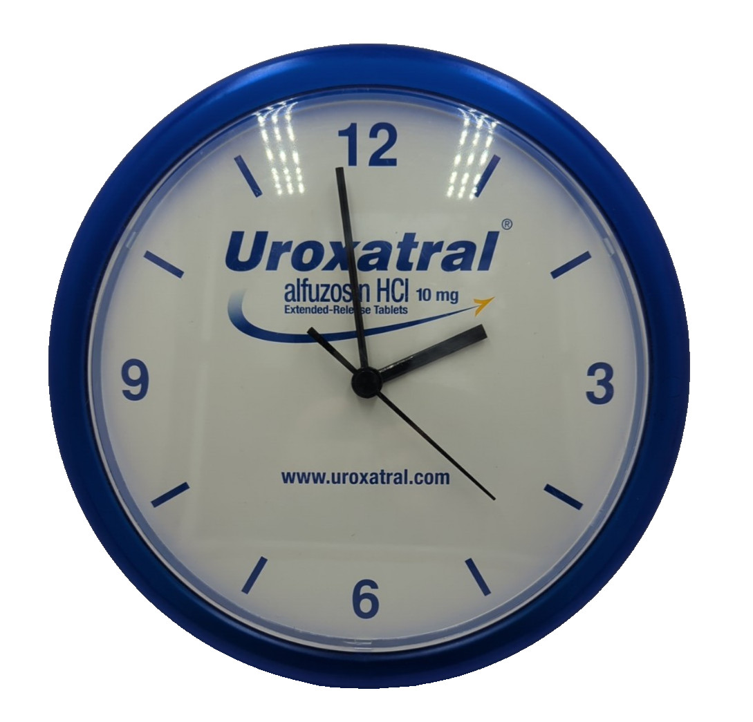 Drug Rep Uroxatral Collectible Wall Clock Doctors Office Pharmacy Working