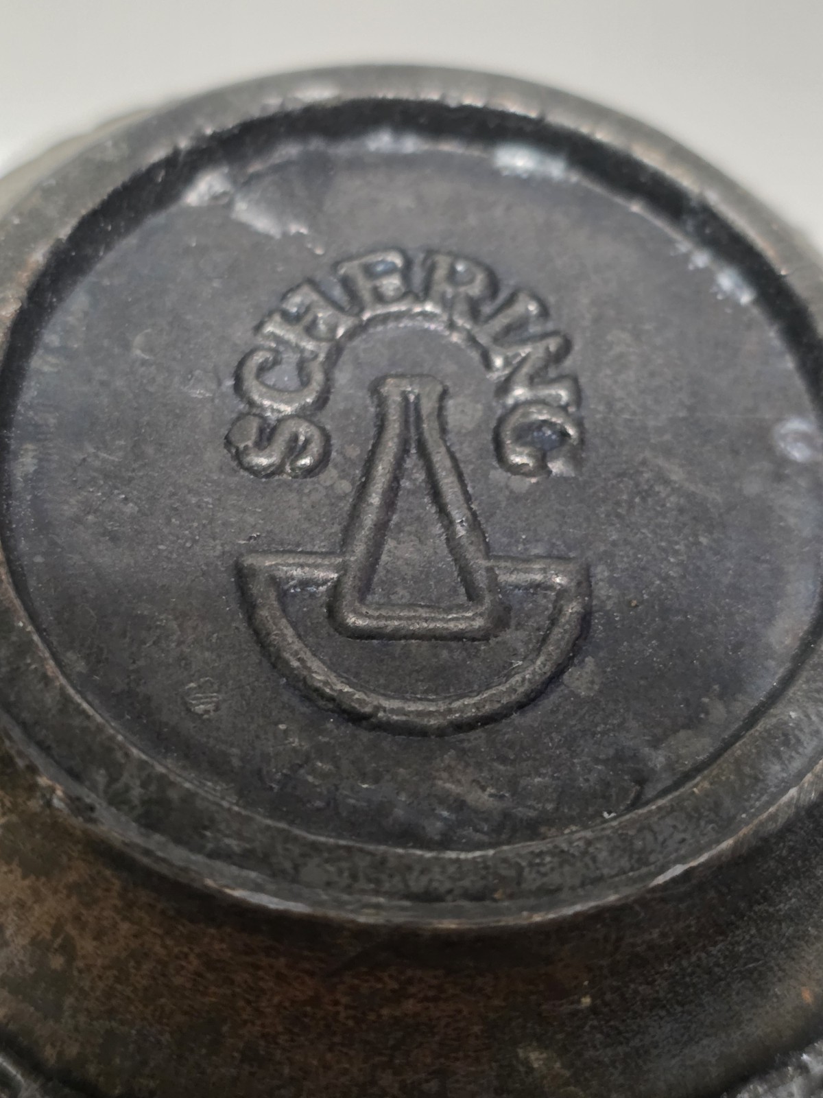 Vintage 1967 Cast Iron Pharmacy Class Mortar & Pestle Rx Graduation