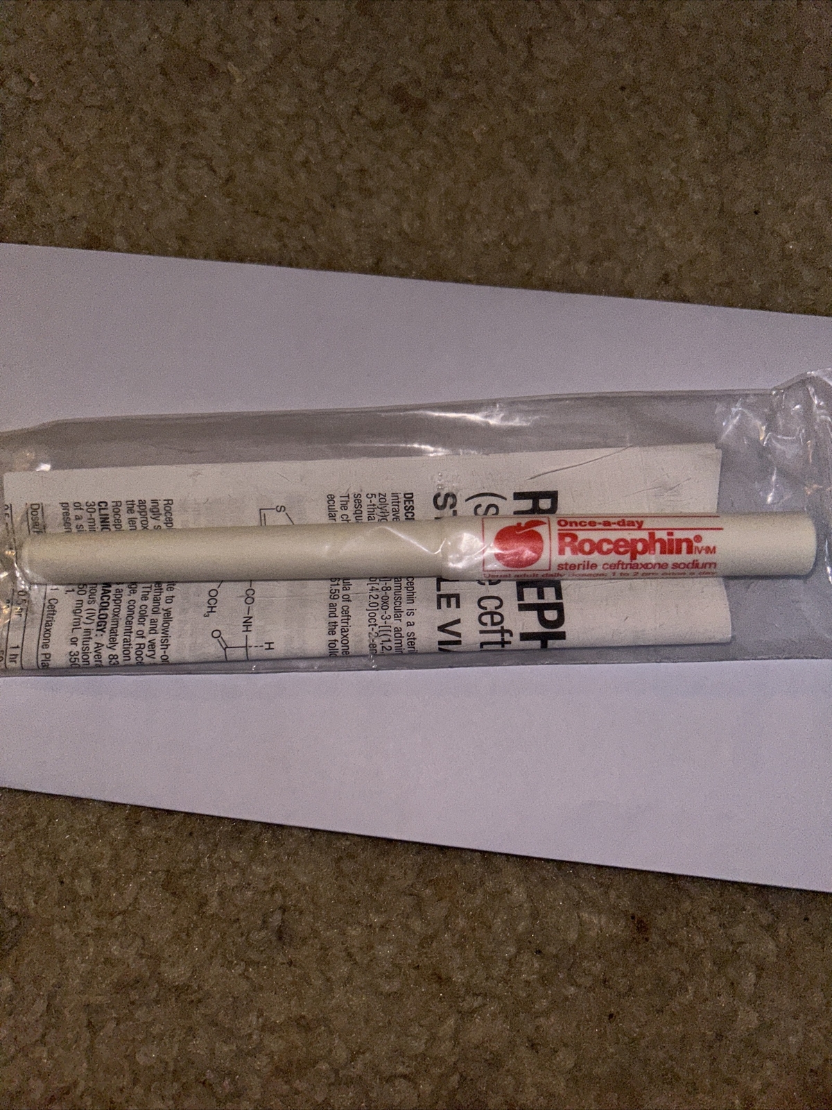 Vintage Rocephin Pharmaceutical Drug Rep Pen. Sealed. Roche
