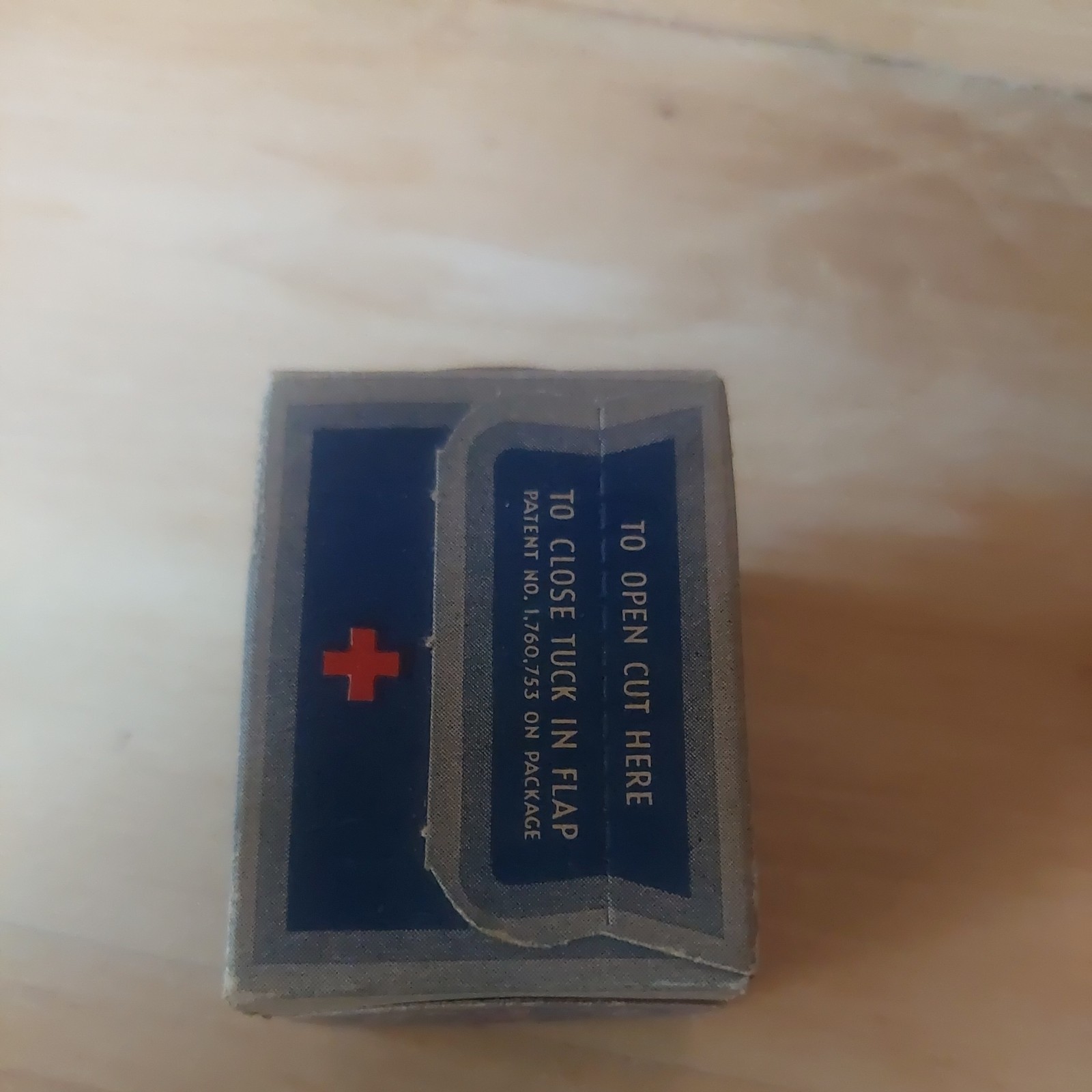 Vtg Red Cross Bandage Medical Original Box Johnson + Johnson Antique