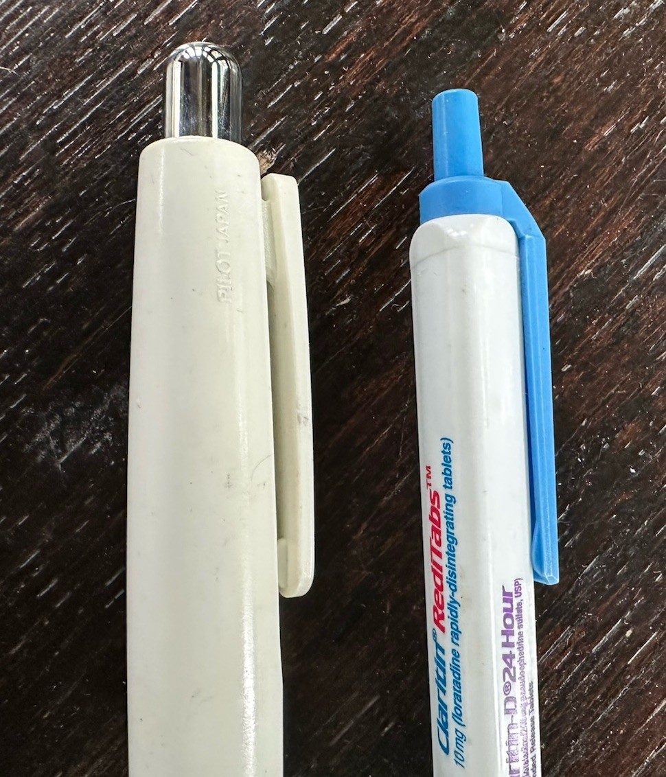 Vintage Claritin Drug Rep Advertising Pens – Lot Of 2