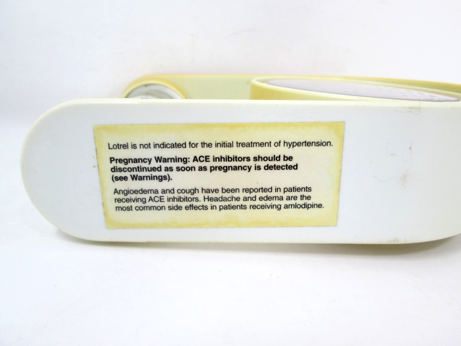 Drug Rep Clock Advertising Pharmaceutical Promo LOTREL Hourglass Battery Op