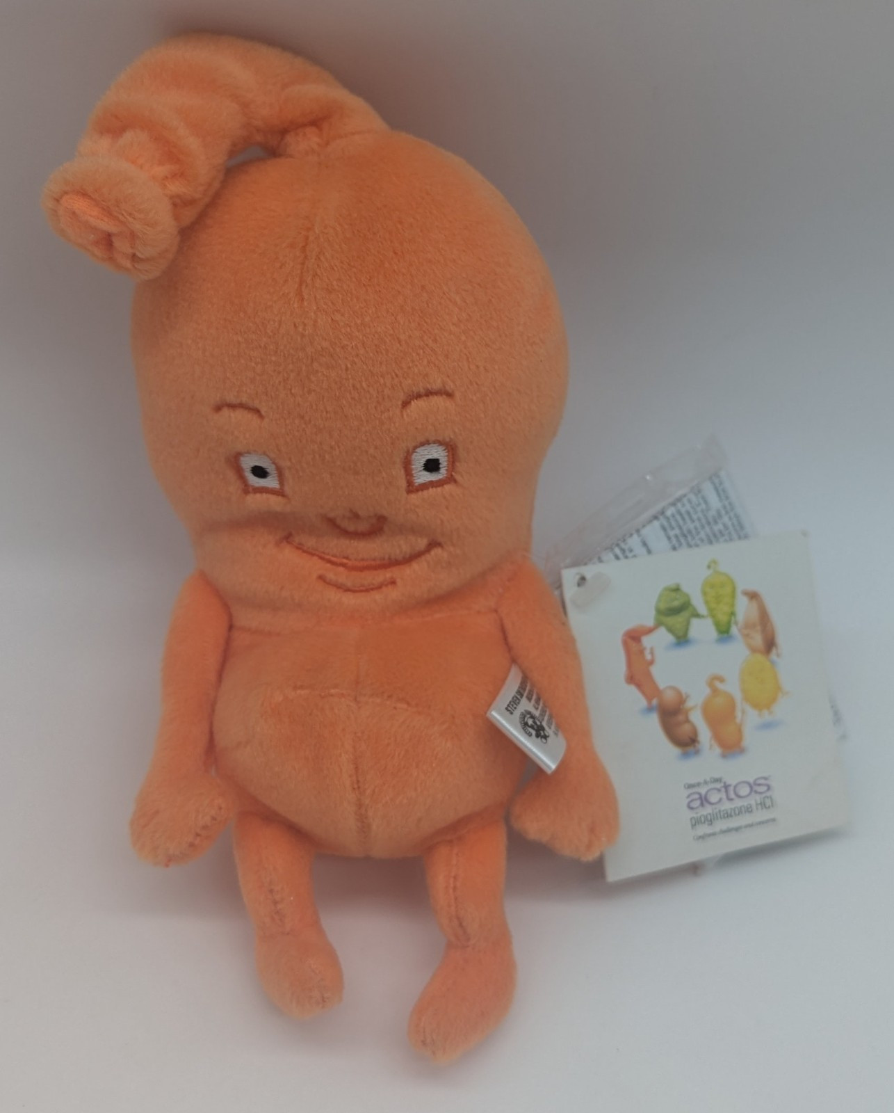 NWT Stomach ACTOS Pioglitazone Plush Steven Smith Stuffed Animals 8.5″ Diabetes