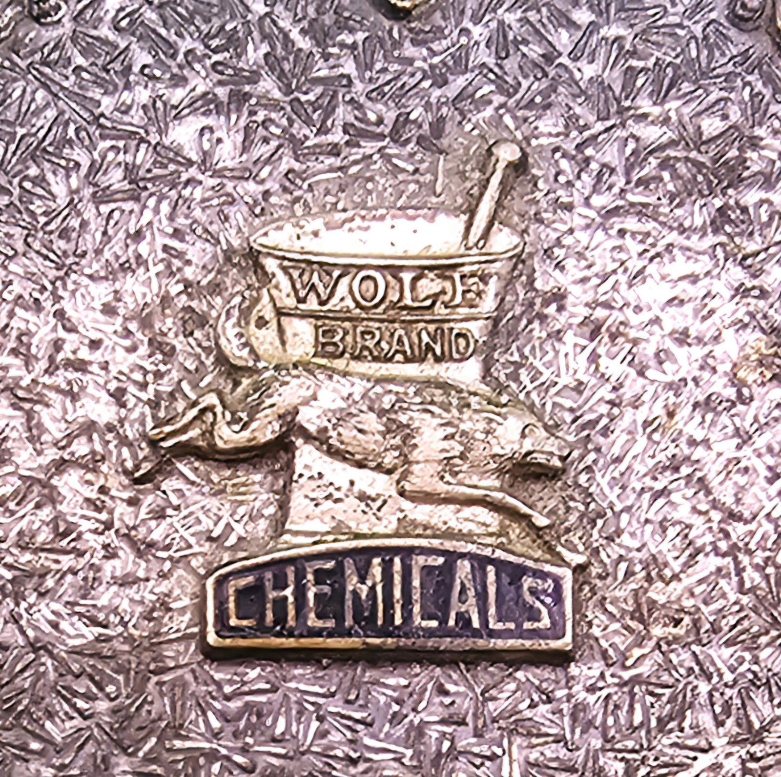 Vintage Wolf Brand Chemicals Folding Manifying Glass Pharmaceutical Passaic NJ