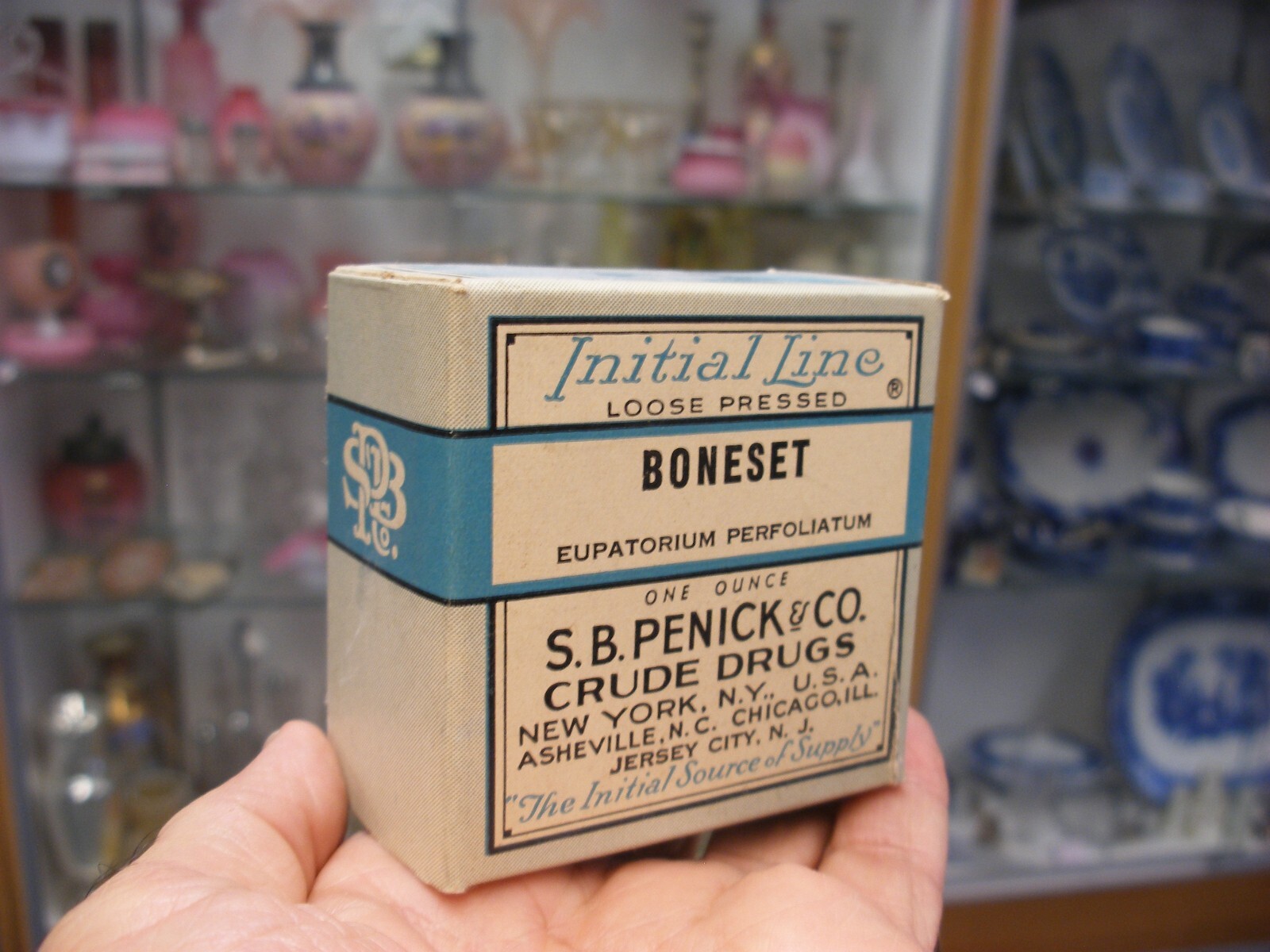 Vtg Medical Pharmacy Quack Cure Initial Line S. B. Penick Co. – Boneset