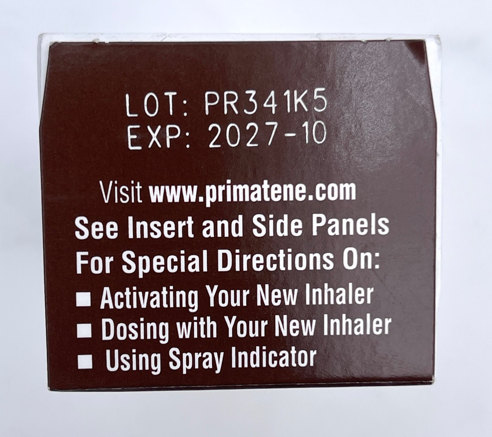 (2) Primatene Mist Epinephrine Inhalation Aerosol 160 Sprays 11.7g (EXP – 10/27)