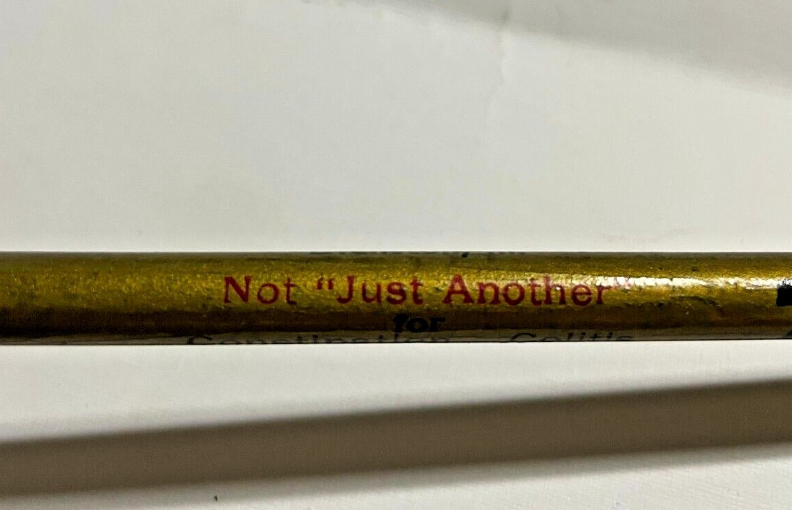 EVANSTON IL Otis Glidden ZYMENOL YEAST CONSTIPATION Advertising Pencil 1930s