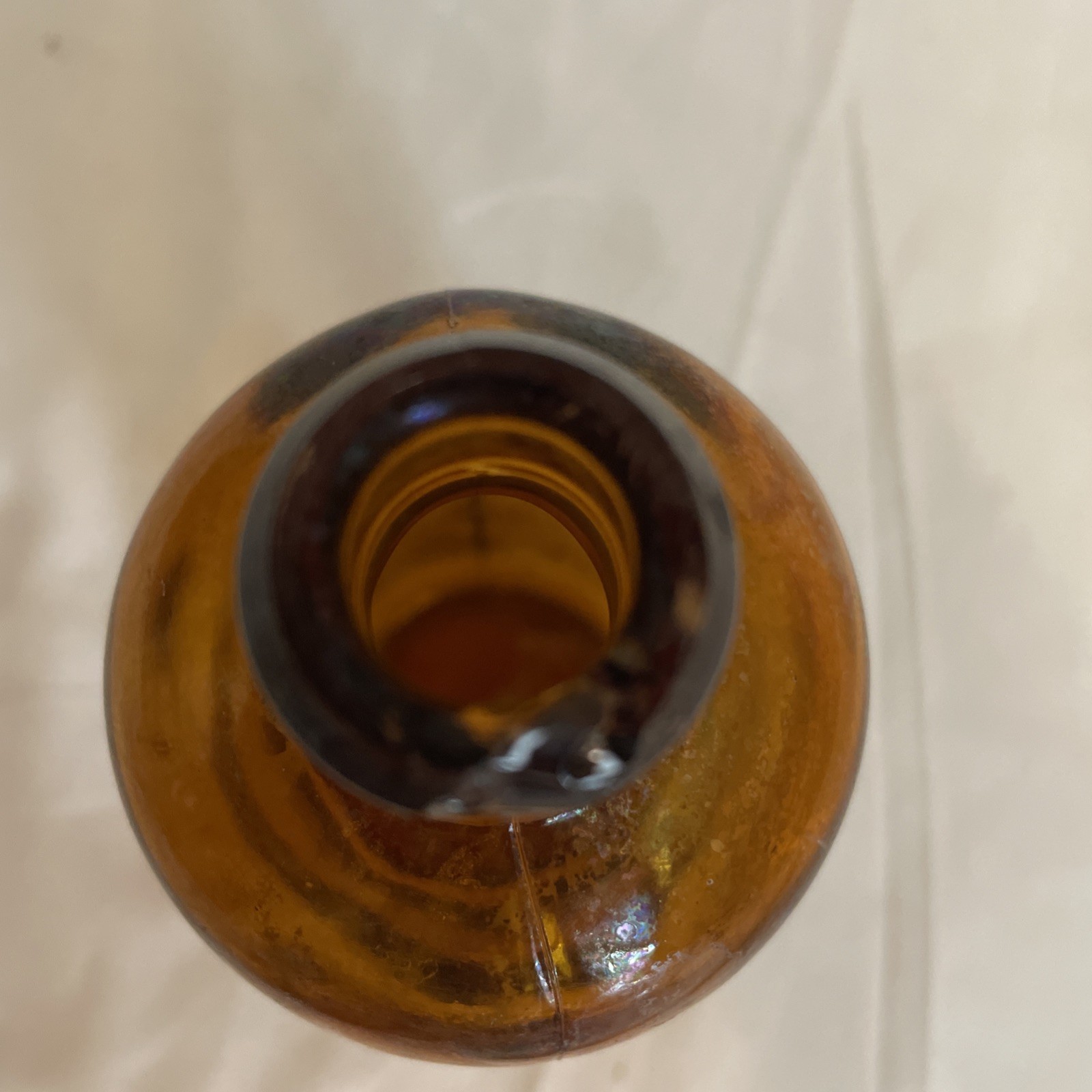 Lehn & Fink New York Brown Glass Apothecary Bottle 3″ X 7″