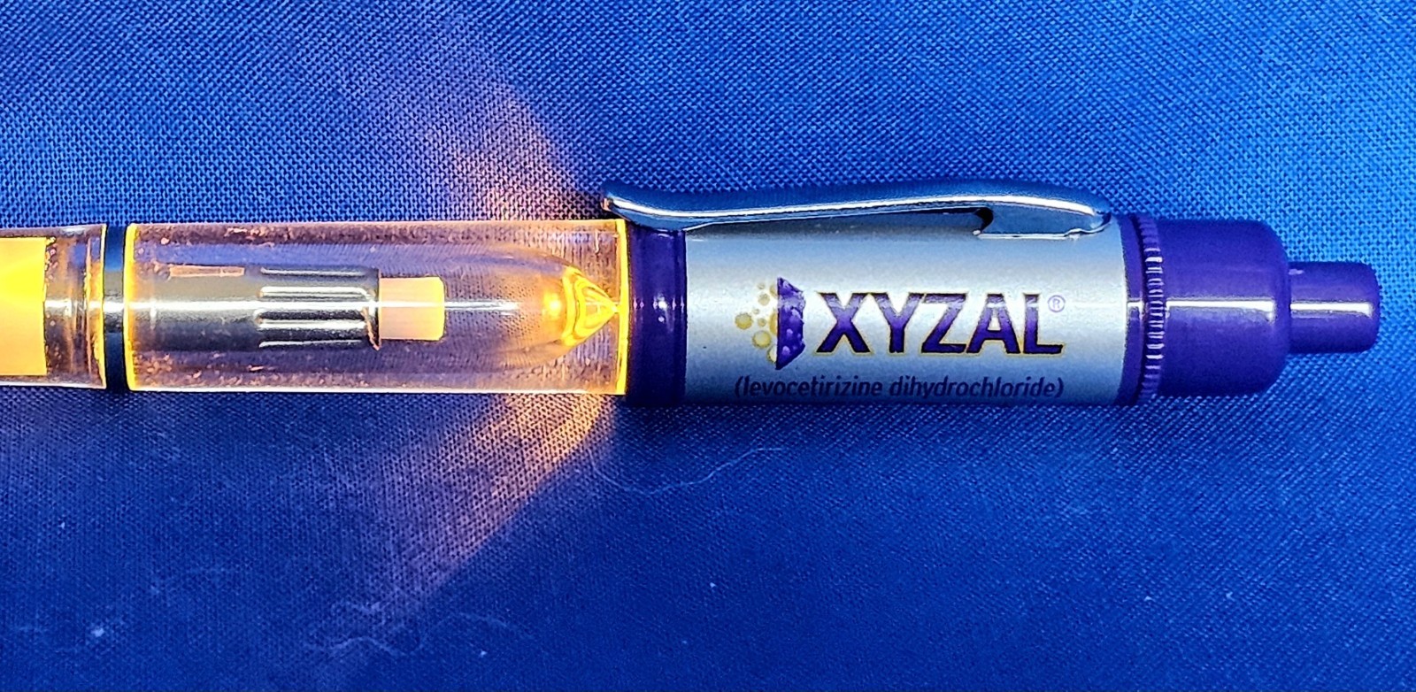 XYZAL Drug Rep Ink PENS Light Up Floating Letters Collectible Pharmaceutical New
