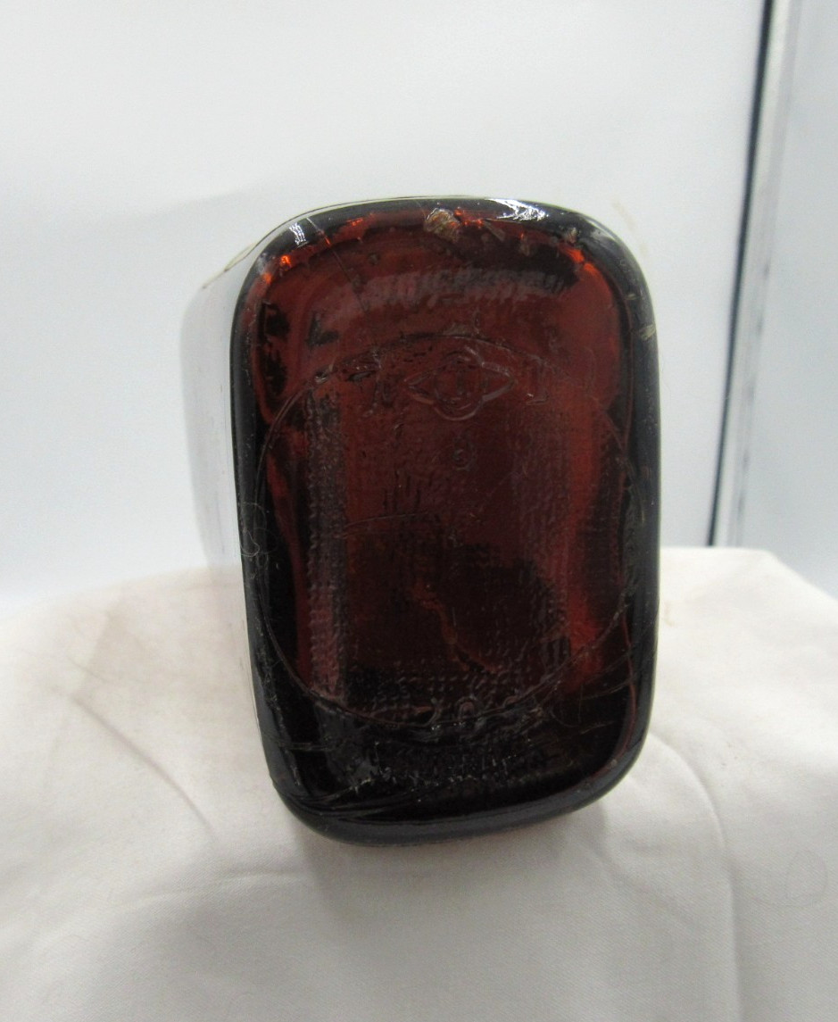 MM – 1930’s Eli Lilly Liq. Cologel Indianapolis Ind 7 7/8″ Amber Medicine bottle