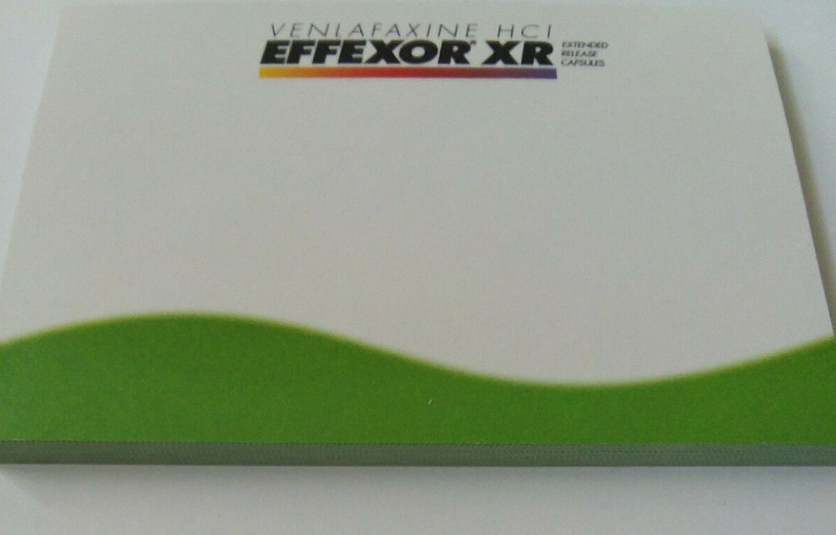 EFFEXOR XR (3″ X 4″) Pharmaceutical DRUG REP POST-IT NOTE PAD