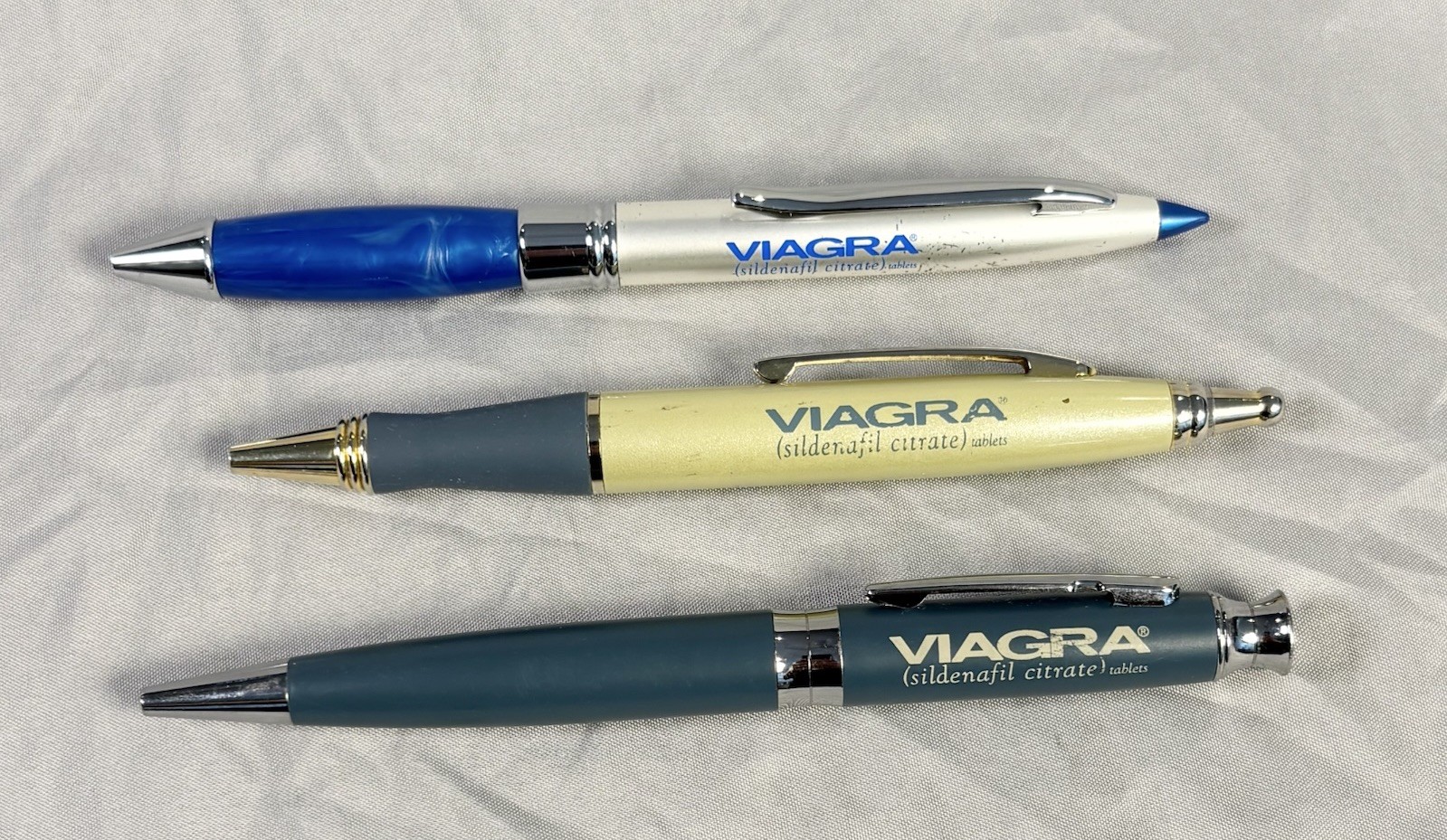 Viagra Pharmaceutical Drug Rep Pens Lot Of 3