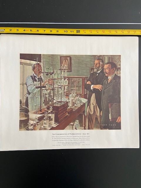 A HISTORY OF PHARMACY IN PICTURES by Warner Chilcott 1992 Set of 6 Prints