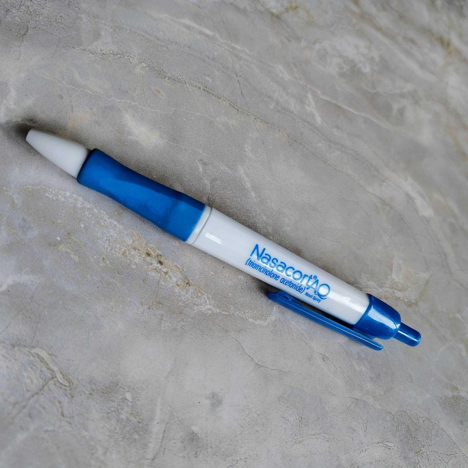 HTF Nasacort Pharmaceutical Drug Rep Promotional Pen Lot Of 5 Blue White