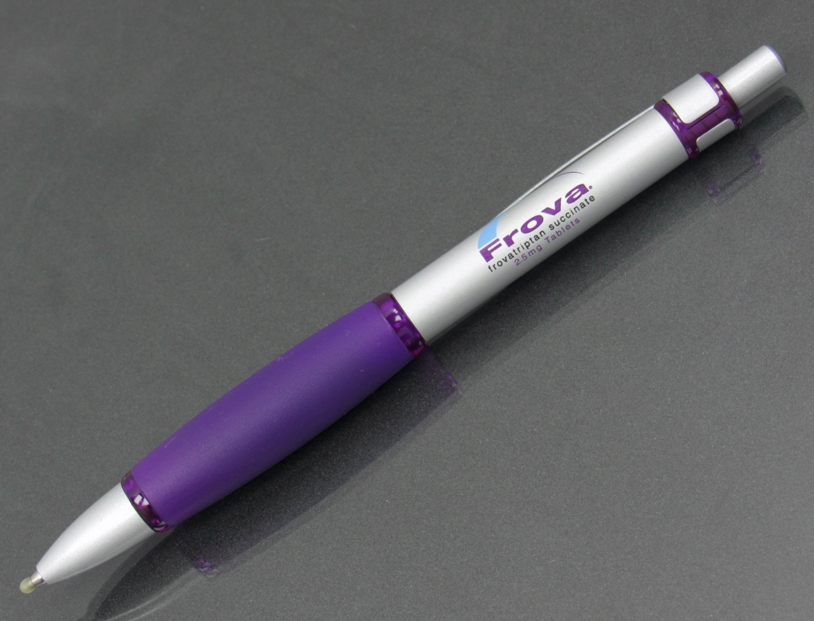 Purple FROVA Metal Clad PEN Drug Rep Pharmaceutical Promo Medical Advertising