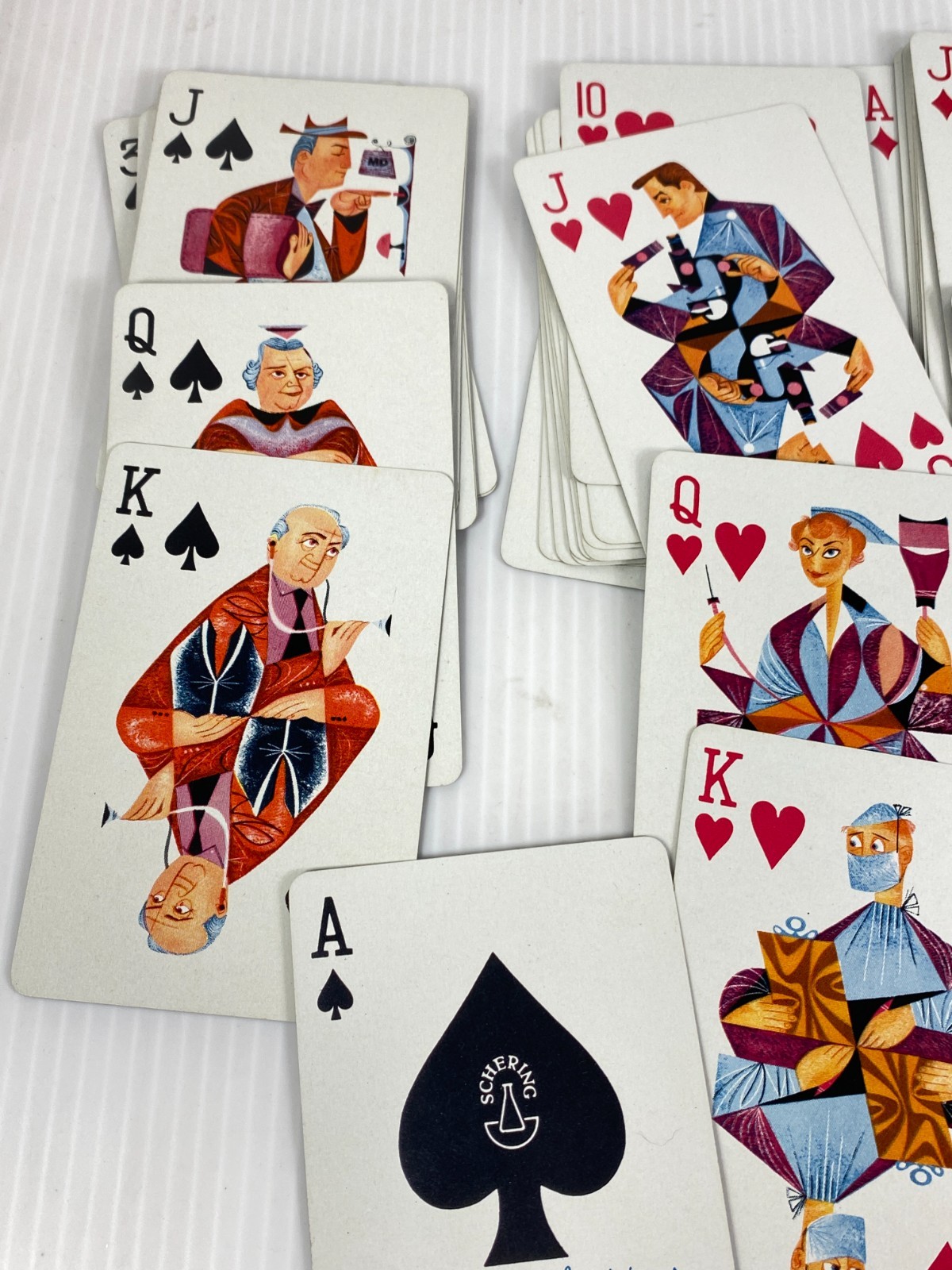 Schering Medical Deck of Playing Cards Original Box Vintage Complete NM