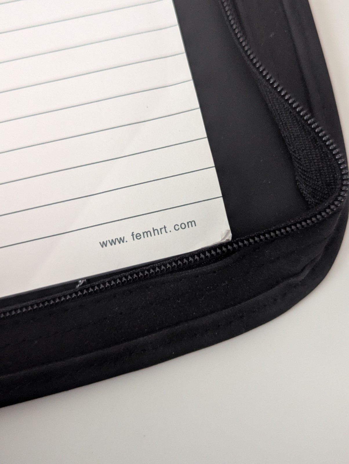 Drug Rep Pharma Item ~ FEMHRT Zip Up File Folder Binder with Notepad