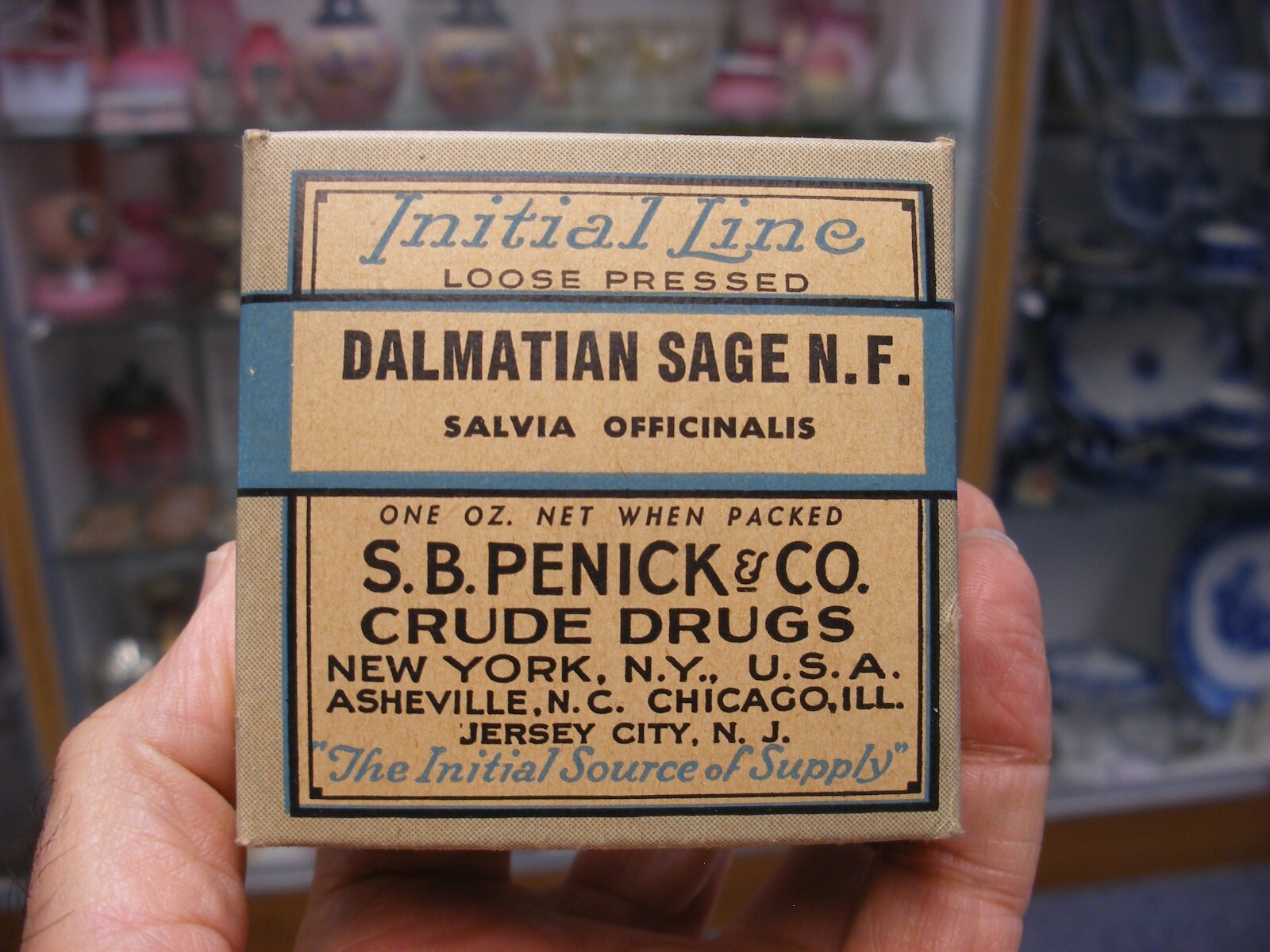 Vtg Medical Pharmacy Quack Cure Initial Line S. B. Penick Co. – Dalmatian Sage