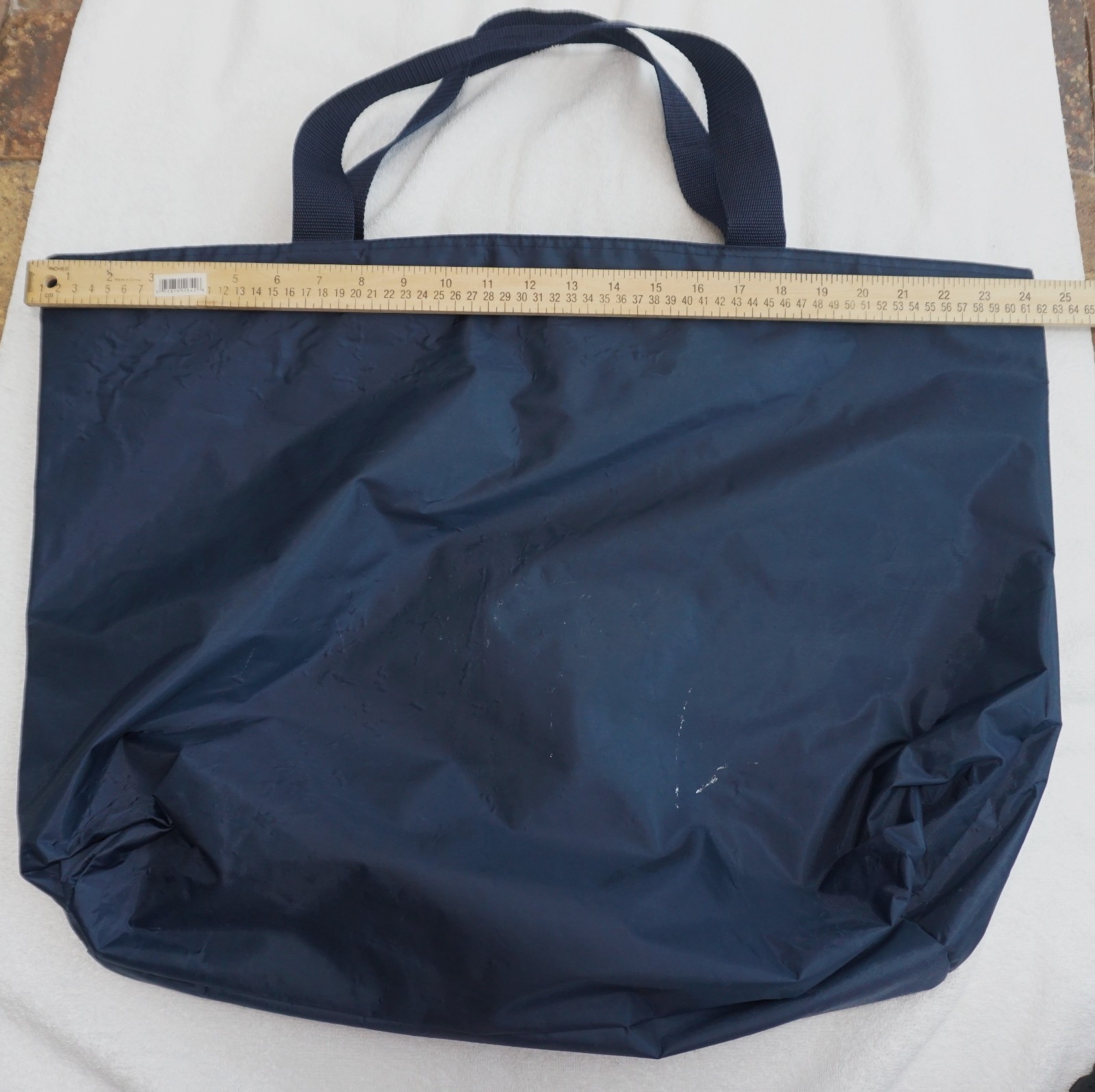 VTG Synthroid Tabs Tote Bag w/Zipper Handles & Pocket Drug Rep Promo 24″ x 24″