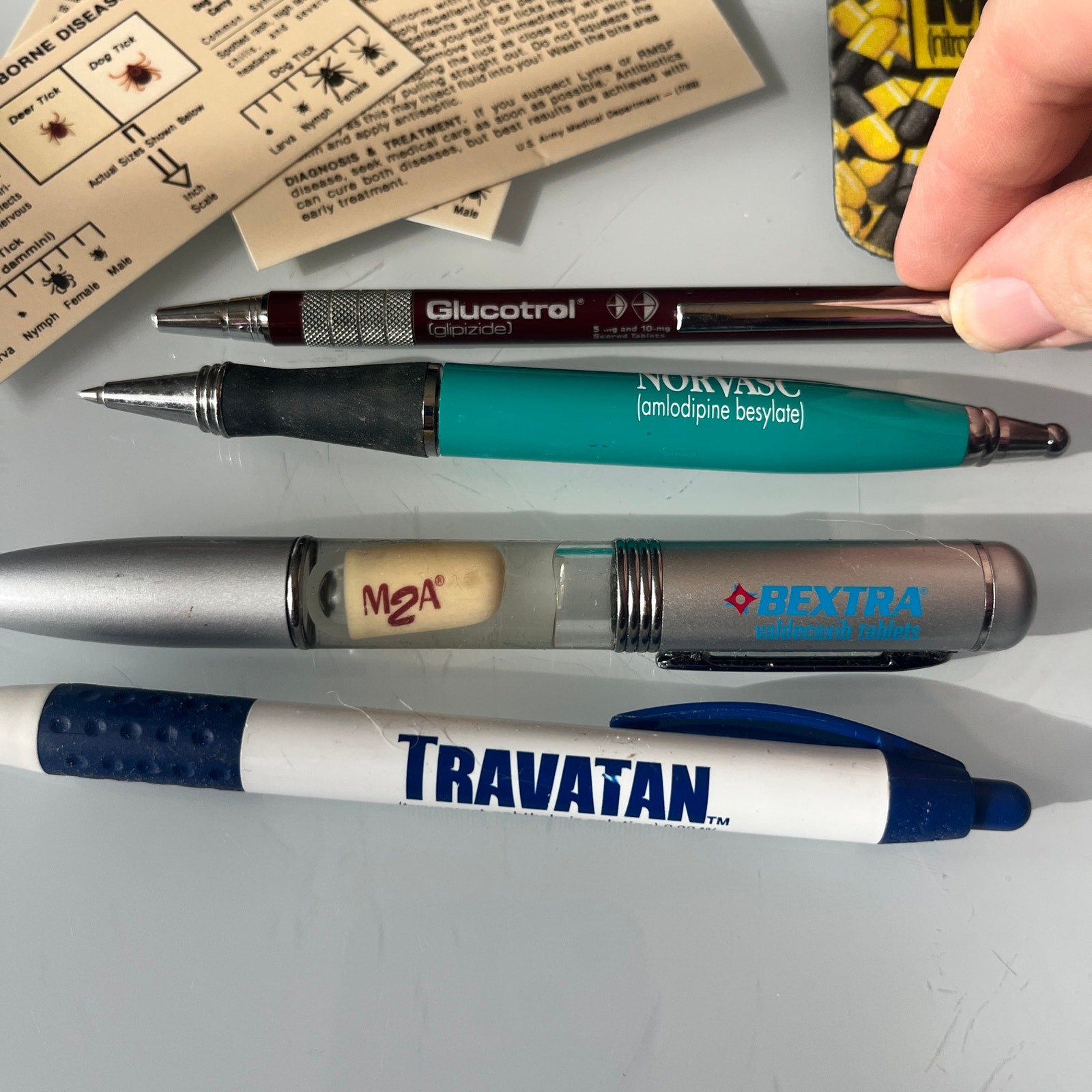 Vintage Pharmaceutical Advertising Pen Promotional Office Supply Lot Allegra