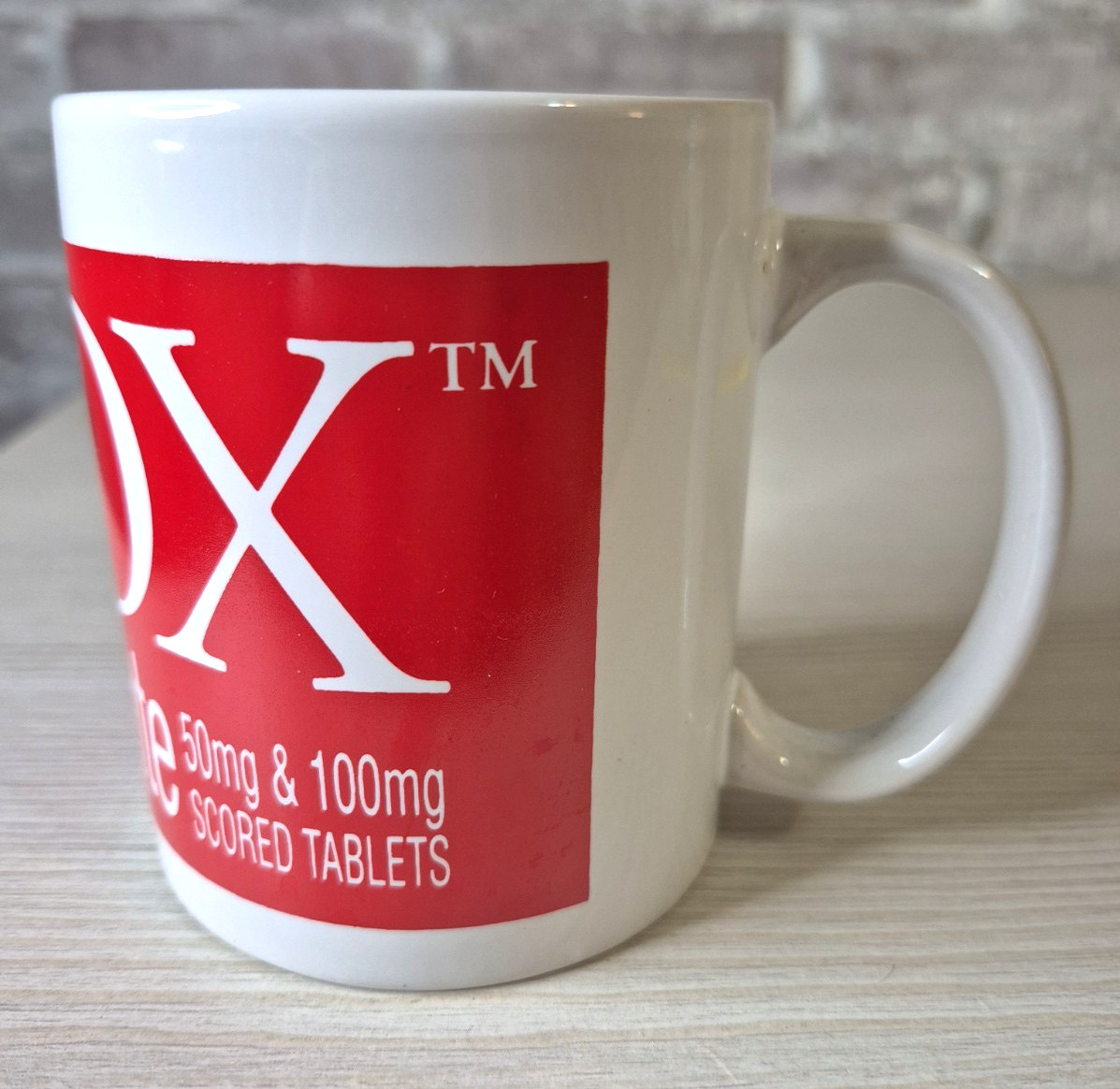 Luvox Fluvoxamine Maleate Tablet Pharmaceutical Advertising Coffee Cup Mug