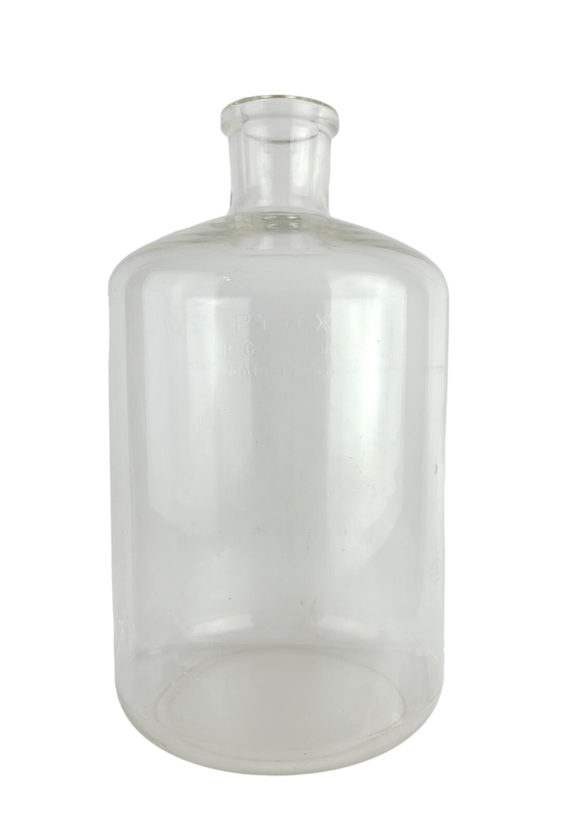 17” Tall Vintage Pyrex Clear Glass Science Labware Bottle Hand Blown