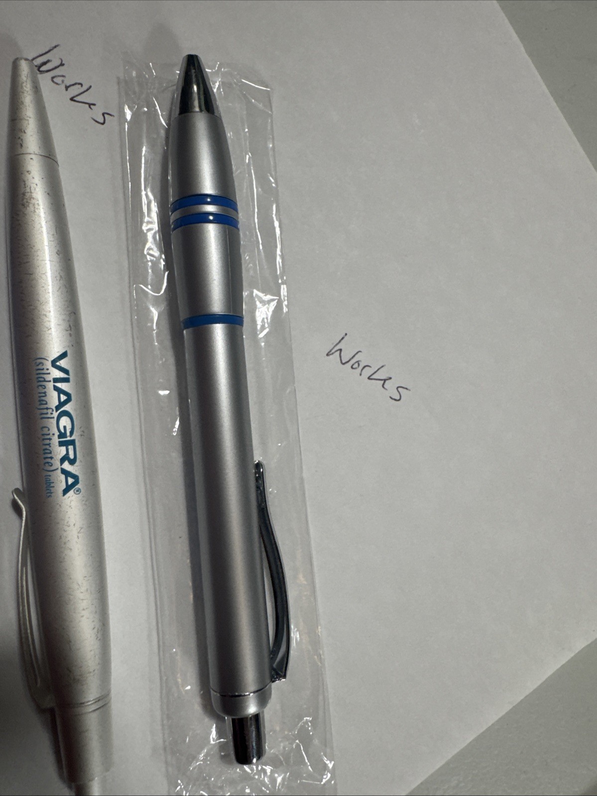 Lot of 3 VIAGRA Pharmaceutical Drug Rep Promotional Pens Metal & Plastic