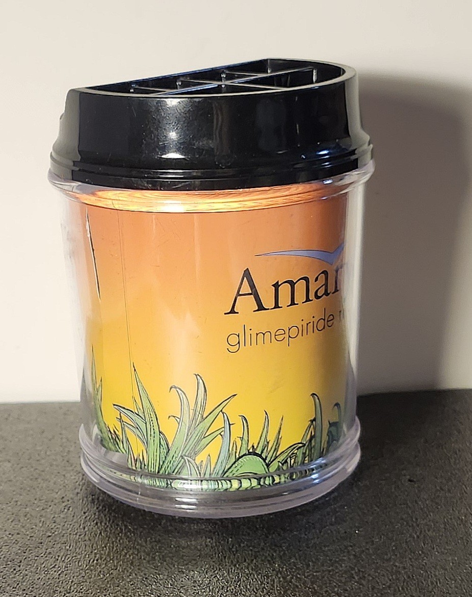 “AMARYL” Pen/Pencil Holder & Mousepad – Vintage Pharmaceutical Advertising